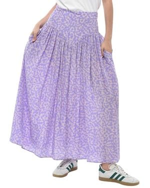 Stella McCartney Abstract Maxi Skirt - Purple