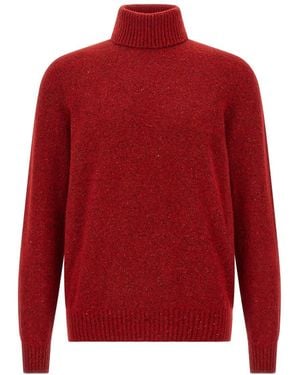 Brunello Cucinelli High Neck Sweater - Red