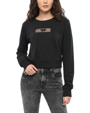 DIESEL Logo Crew Neck Sweatshirt - Black