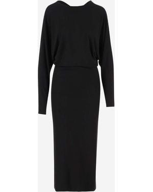 KHAITE Viscose Dress - Black