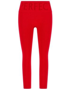 Perfect Moment High Waist Leggings - Red