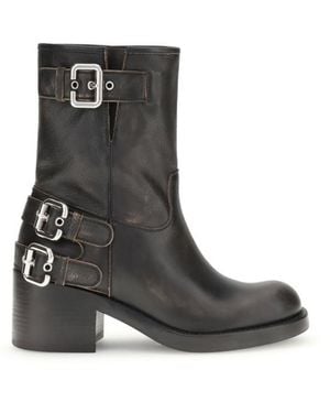 Chloé Leather Dakota Boots - Black