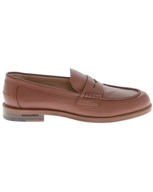 DSquared² Textured Loafers - Brown