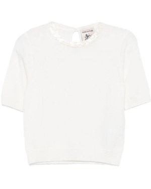 Semicouture Crew Neck T-Shirt - White