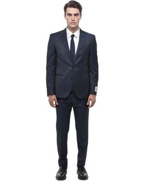 Corneliani Peaked Lapel Suit - Blue