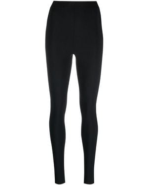 Wardrobe NYC High-Waist Zipped Stretch Leggings - Black