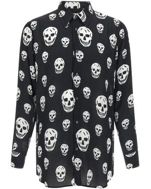 McQueen Regular Graphic Shirt - Black