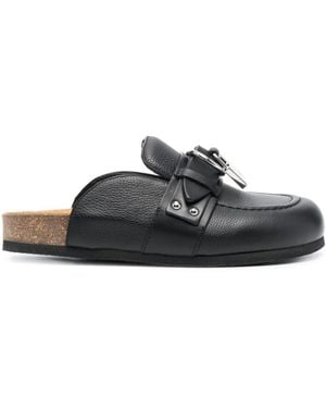 JW Anderson Leather Mules - Black