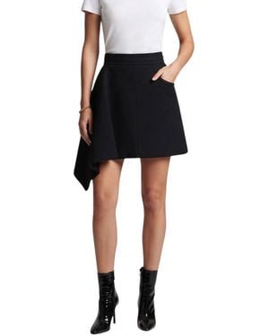 Patou Solid Mini Skirt - Black