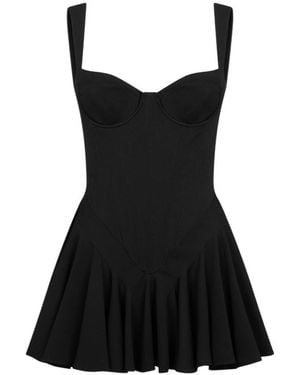 DSquared² Sweet Heart Neck Mini Dress - Black