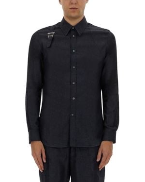 McQueen Regular Solid Shirt - Blue
