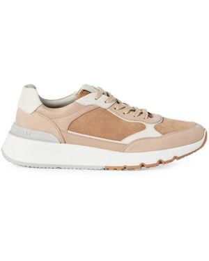 Brunello Cucinelli Lace-Up Trainers - White