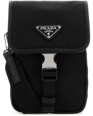 Prada Nylon Crossbody Bag - Black