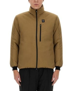 South2 West8 Logo Mock Collar Jacket - Natural