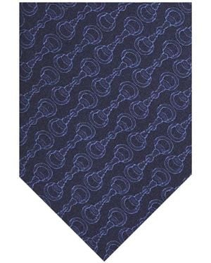 Gucci Horsebit Tie - Blue
