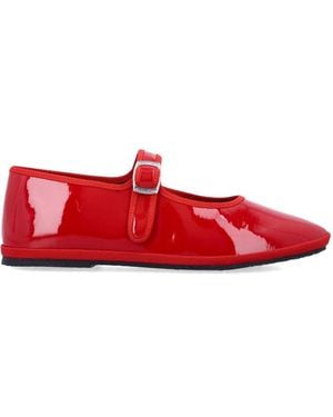DROGHERIA CRIVELLINI Mary Jane Ballet Flats - Red