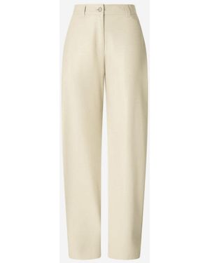 Pinko Ivory Classic Trousers - Natural