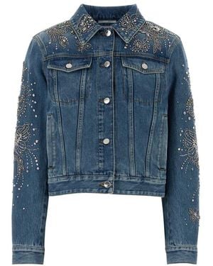 Gucci Shirt Collar Jacket - Blue