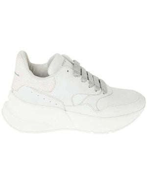 McQueen Leather Oversized Sneakers - White