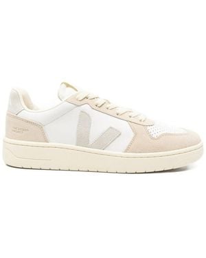 Veja Logo Appliqu Sneakers - White