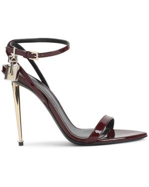 Tom Ford Ankle-Strap Heels - Metallic