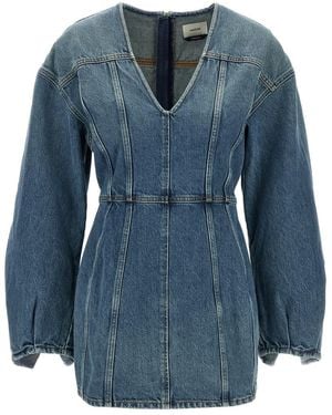 Haikure Denim Dress - Blue
