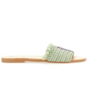 Manebí Slip-On Sandals - White