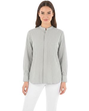 Woolrich Oversized Stripes Shirt - Grey