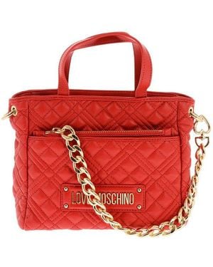 Love Moschino Logo Mini Satchel - Red