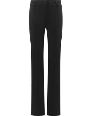 Versace Straight Flat Front Trousers - Black
