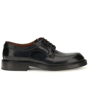 Dolce & Gabbana Leather Lace Up Shoes - White