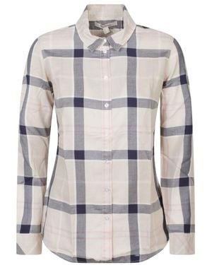 Barbour Regular Checks Shirt - White