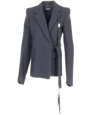 Ann Demeulemeester Venla Asymmetric Tailored Jacket - Blue