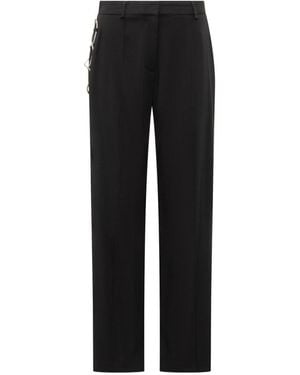 GIUSEPPE DI MORABITO Straight Flat Front Pants - Black