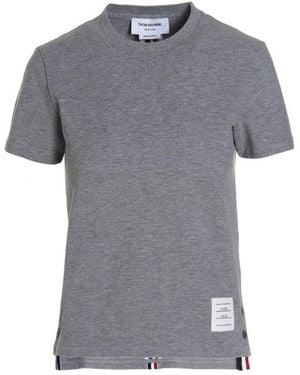 Thom Browne Rwb Stripe T-Shirt - Grey