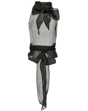 DSquared² 'Couture Bow' Top - Black