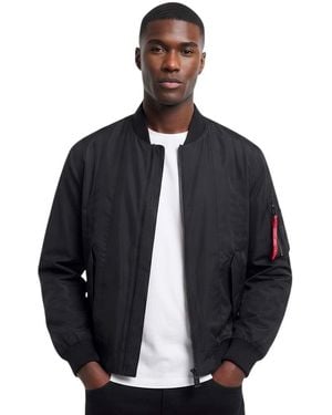 HUGO Band Collar Jacket - Blue