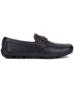 Ferragamo Leather Loafers - Black