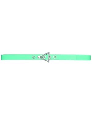 Bottega Veneta Solid Buckle Belt - Green