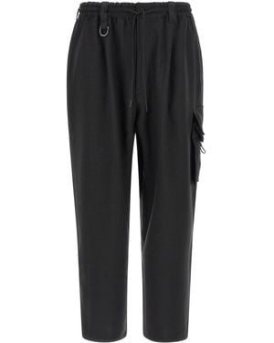 Y-3 Oversized Cargo Pants - Black