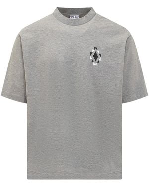 Marcelo Burlon Crew Neck T-Shirt - Gray
