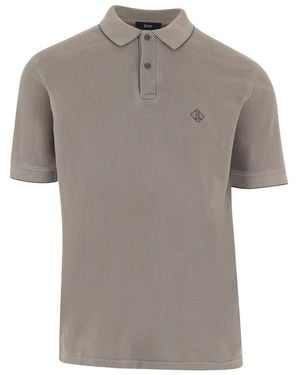 Herno Dark Logo Polo - Grey