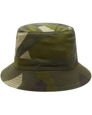 Universal Works Camo Print Bucket Hat - Green