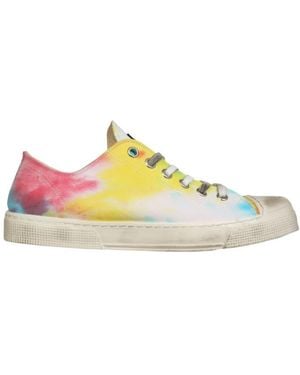 METAL GIENCHI Multi Color Logo Sneakers - Yellow
