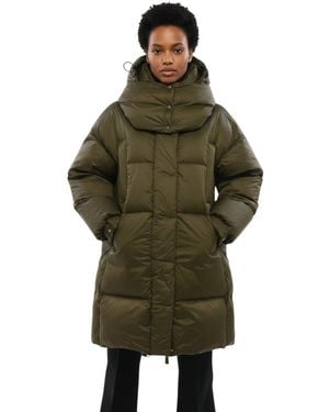 Bacon Quilted Hood Jacket - Green