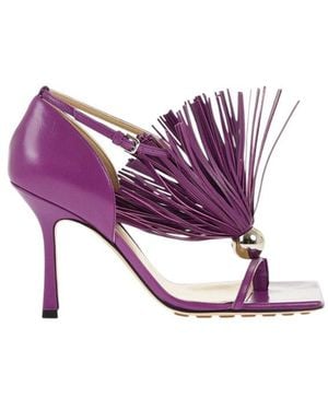 Bottega Veneta Embellished Heels - Purple