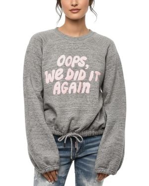 DSquared² Graphic Crew Neck Sweatshirt - Gray