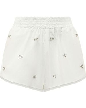 A PAPER KID Embellished Shorts - White