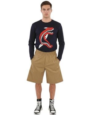 Neil Barrett Loose Solid Shorts - Natural