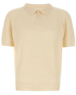 Ma'ry'ya Boucl Polo Shirt - White